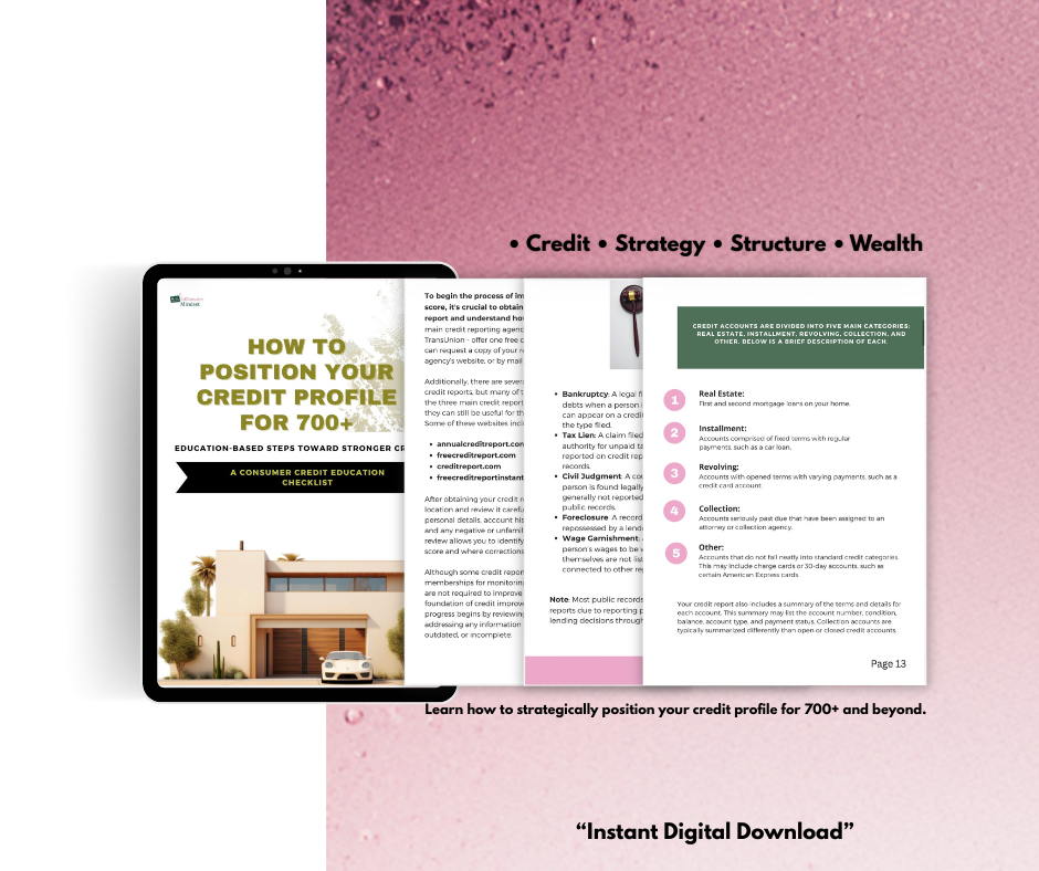 How To Position Your Credit Profile For 700+